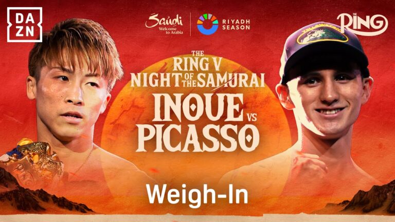 RING V: NIGHT OF THE SAMURAI | NAOYA INOUE VS. ALAN PICASSO WEIGH IN LIVESTREAM