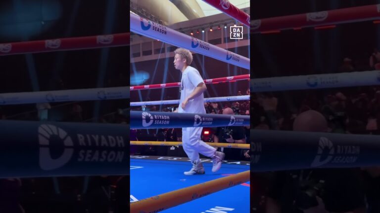 Naoya Inoue shows off EPIC movement as he checks the ring before Alan Picasso fight