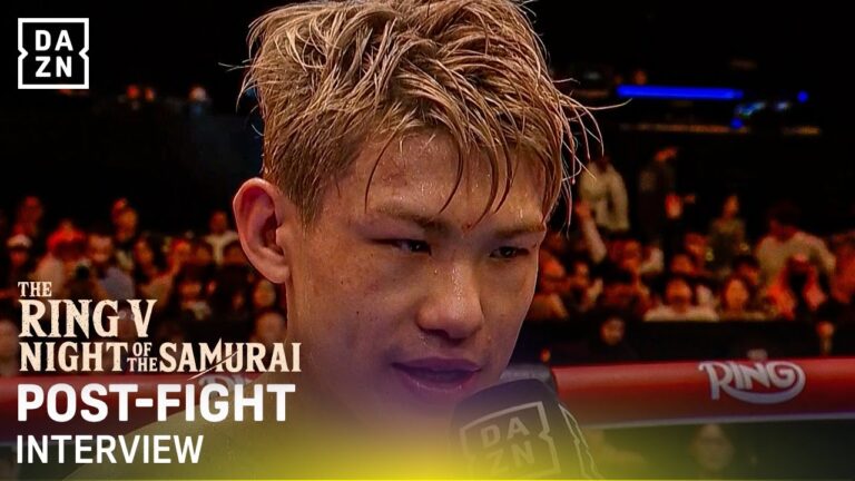 Reito Tsutsumi REACTS to Round 4 KO victory and aims to win world title in 10 fights