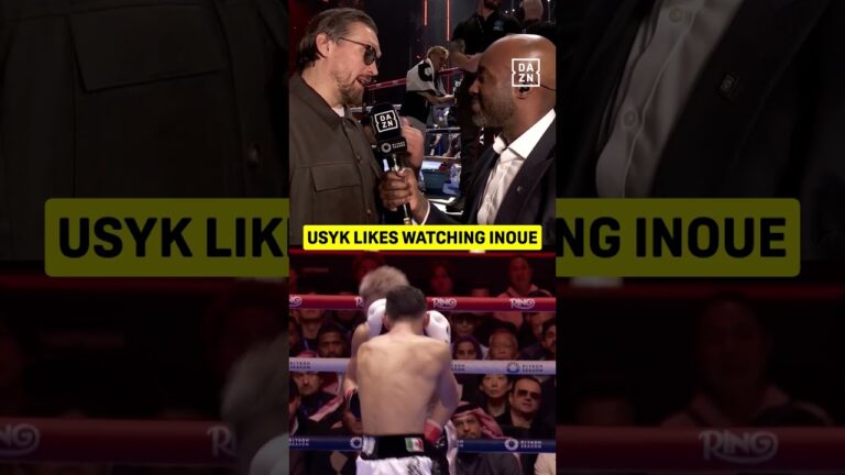 Oleksandr Usyk praises Naoya Inoue as he plays with his food against Alan Picasso