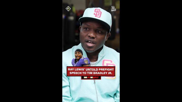 Ray Lewis gave Tim Bradley the ultimate prefight speech 😤