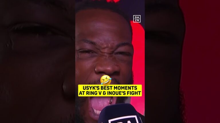 Oleksandr Usyk's funniest moments at Inoue's fight including crazy dancing and hilarious trash talk