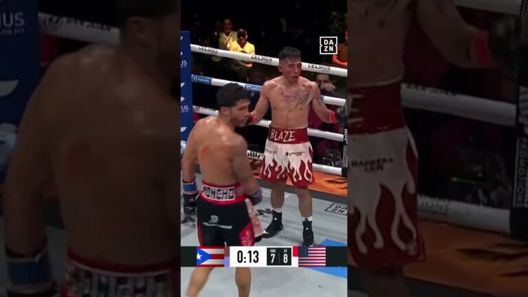 LeBron gets the stoppage win & remains undefeated! 🏆 #shorts