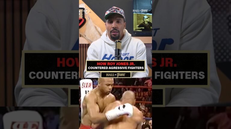 Roy Jones Jr. explains his approach to aggressive fighters alongside Andre Ward & Shakur Stevenson