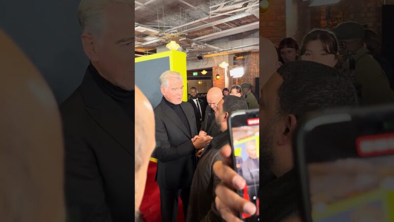 Two legends 💫 Prince Naseem Hamed meets Pierce Brosnan ahead of GIANTâ€™s release 🌟