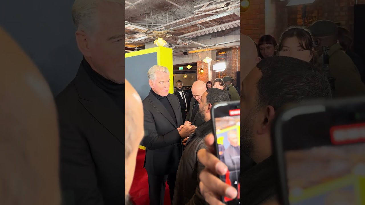 Two legends 💫 Prince Naseem Hamed meets Pierce Brosnan ahead of GIANTâ€™s release 🌟