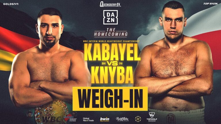LIVE Weigh-In | Agit Kabayel vs Damian Knyba | The Homecoming 🇩🇪