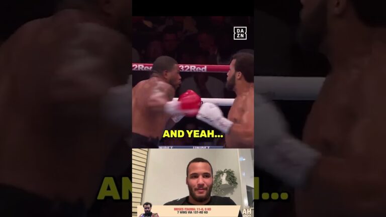 Moses Itauma realised when he sparred AJ & Dubois just how special he was