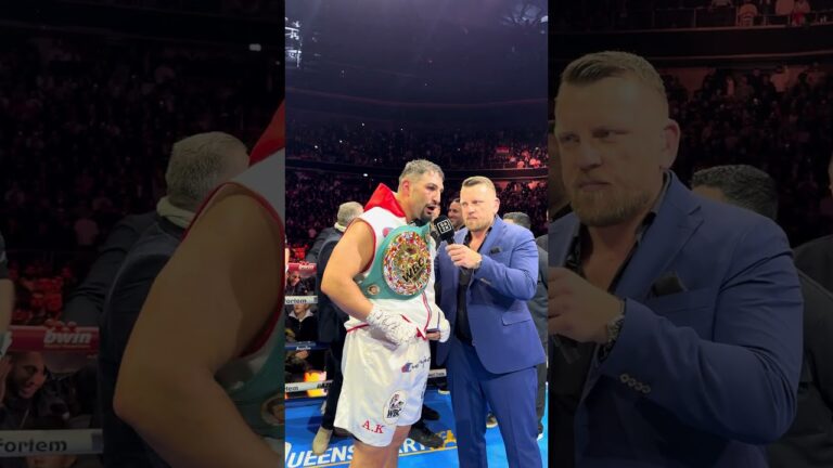 â€œUsyk, Usyk!â€ Itâ€™s clear who Agit Kabayelâ€™s fans want him to face next