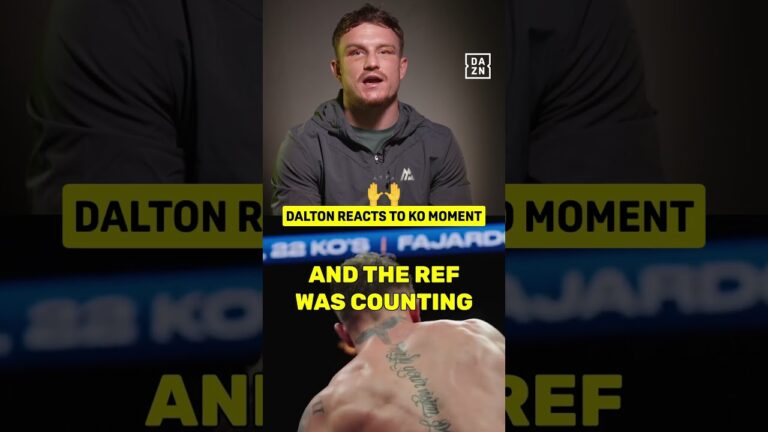 Dalton Smith brilliantly smiles as he watches back the moment he became world champion