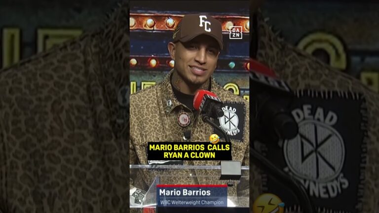 Mario Barrios calls Ryan Garcia a clown in spanish 🤡 #shorts
