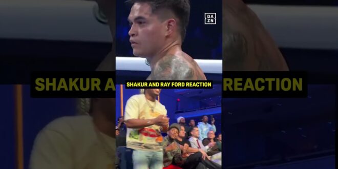 Shakur Stevenson and Ray Ford’s reaction to Zaquin Moses knockdown 👏 #shorts – Boxing News