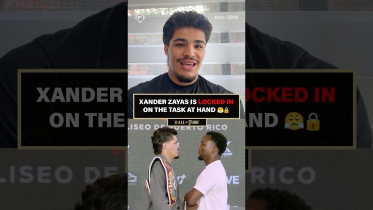 Xander Zayas made it clear to Roy Jones, nothingâ€™s standing in his way on Saturday 😤