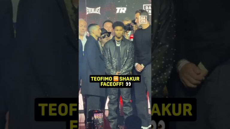 Shakur Stevenson Vs Teofimo Lopez Faceoff!