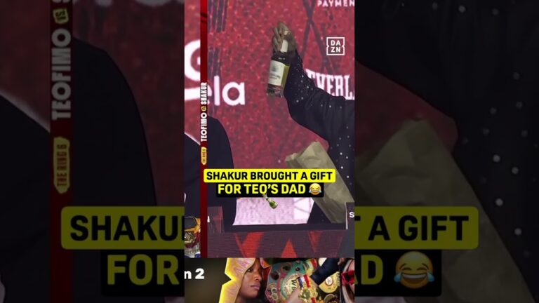 Shakur Stevenson TAUNTED Teofimo Lopez with tequila gift for his dad at their final press conference