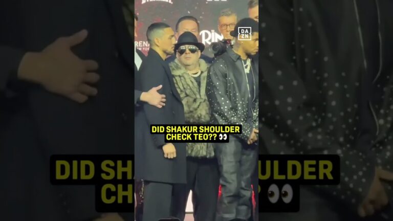 Did Shakur Stevenson REALLY shoulder check Teofimo Lopez at the end of their face-off?!