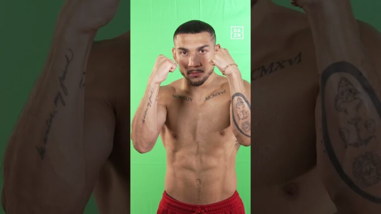 Teofimo Lopez puts on a show for the ladies at his green screen shoot
