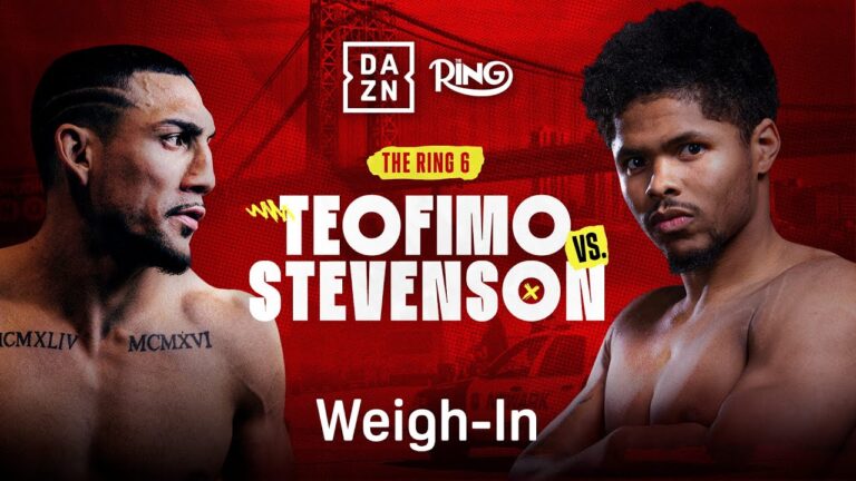 RING 6: TEOFIMO LOPEZ VS. SHAKUR STEVENSON WEIGH IN LIVESTREAM