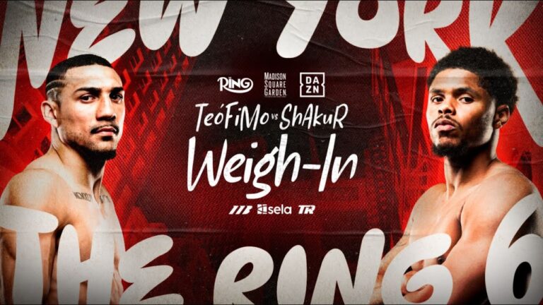 Teofimo Lopez Vs Shakur Stevenson Weigh In *LIVE* | Matchroom Boxing