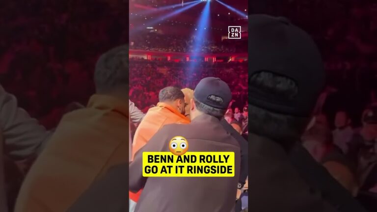 Conor Benn and Rolly Romero start getting physical 😳