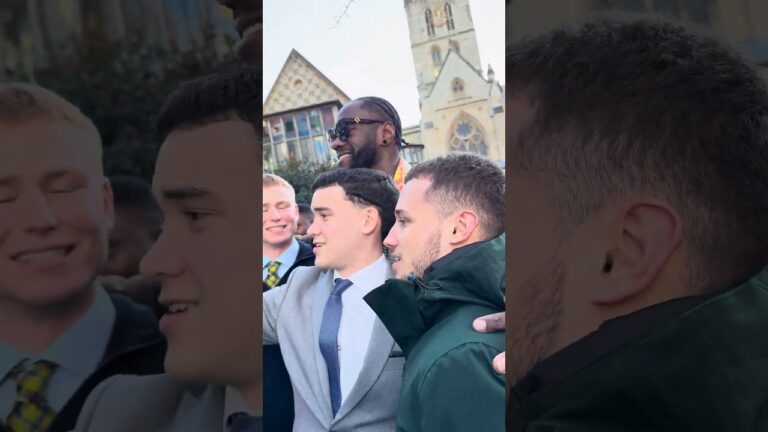 Wilder & Chisora arrive in chaotic style 😂