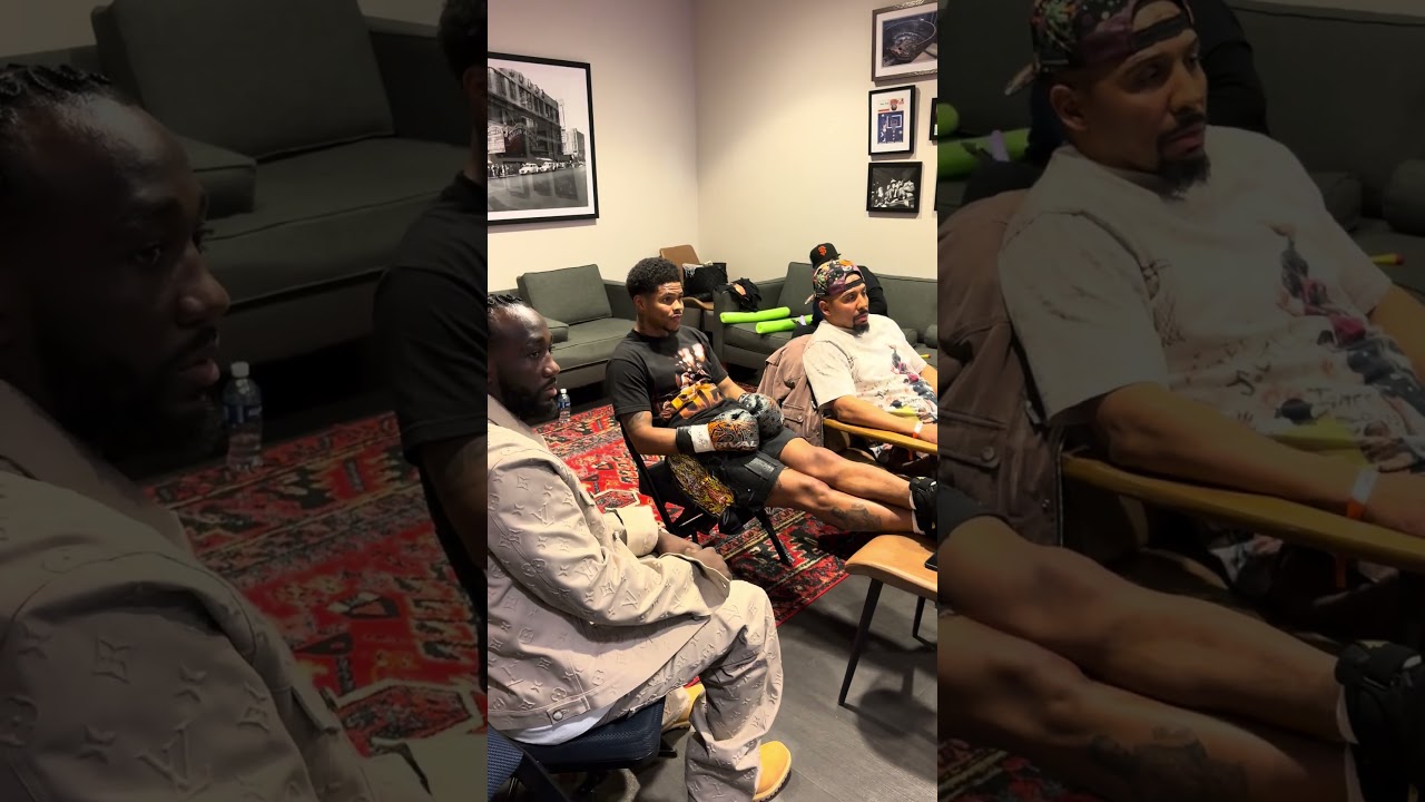 Calm Before The Storm ⚡️ Shakur Stevenson Gloved Up With Terence Crawford & Andre Ward