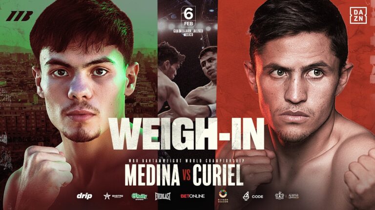 Christian Medina vs Adrian Curiel | Weigh-In | Matchroom Boxing
