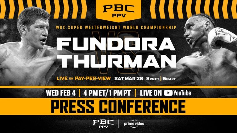 Fundora vs. Thurman KICKOFF PRESS CONFERENCE LIVESTREAM REPLAY