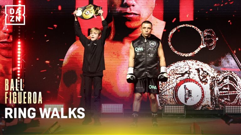 Nick Ball and Brandon Figueroa make their Ring Walks.