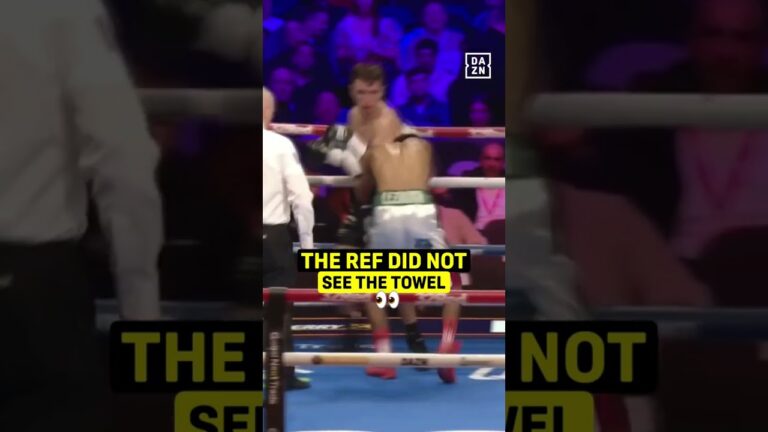 The Ref Did Not See The Towel