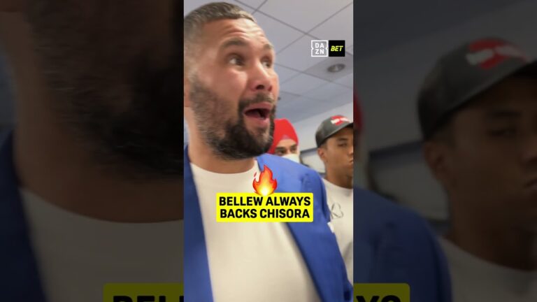 Tony Bellew ALWAYS backs Derek Chisora moments before he goes to WAR