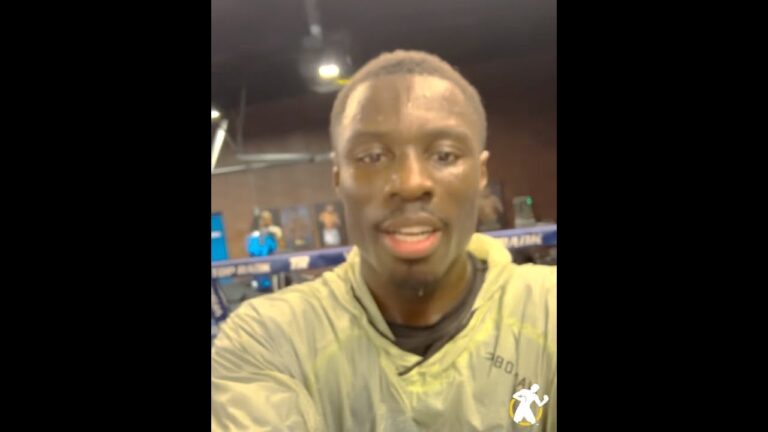 The Champ has some words for the challenger!