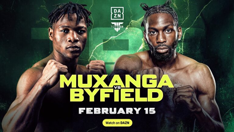 TIAGO MUXANGA VS. ASINIA BYFIELD PRELIMS LIVESTREAM