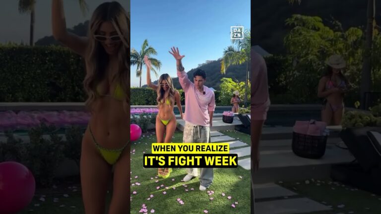 When you realize itâ€™s fight week!! 🕺 #shorts