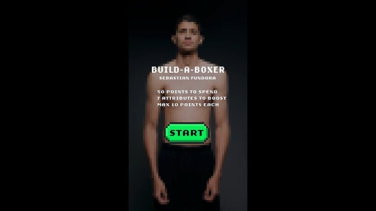 Sebastian Designs His Custom Boxing Video Game Character