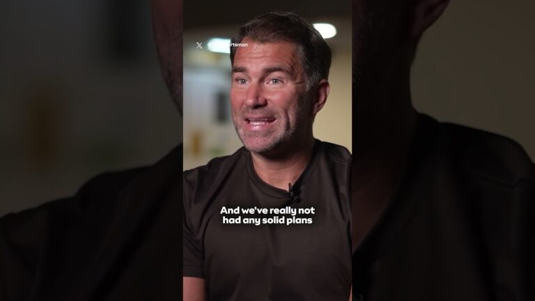 Eddie Hearn gives an update on the return of Anthony Joshua 👀 #boxing #shorts