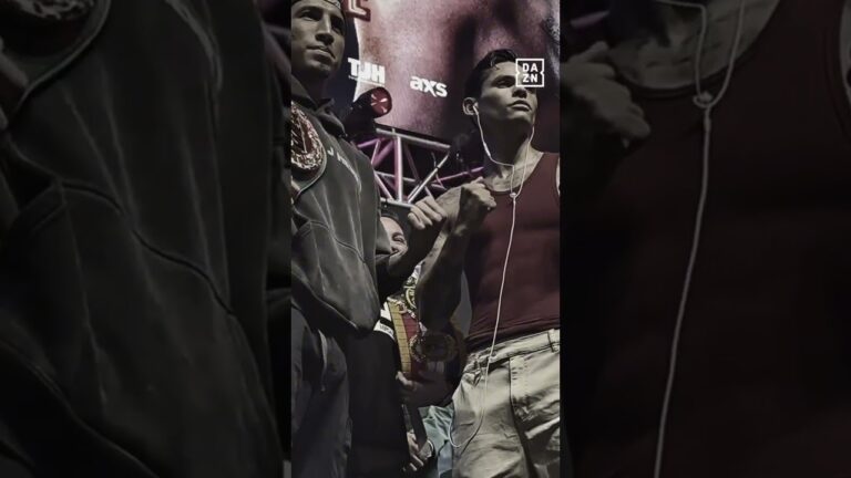 Did y'all catch Ryan Garcia flipping off Barrios 👀 #shorts