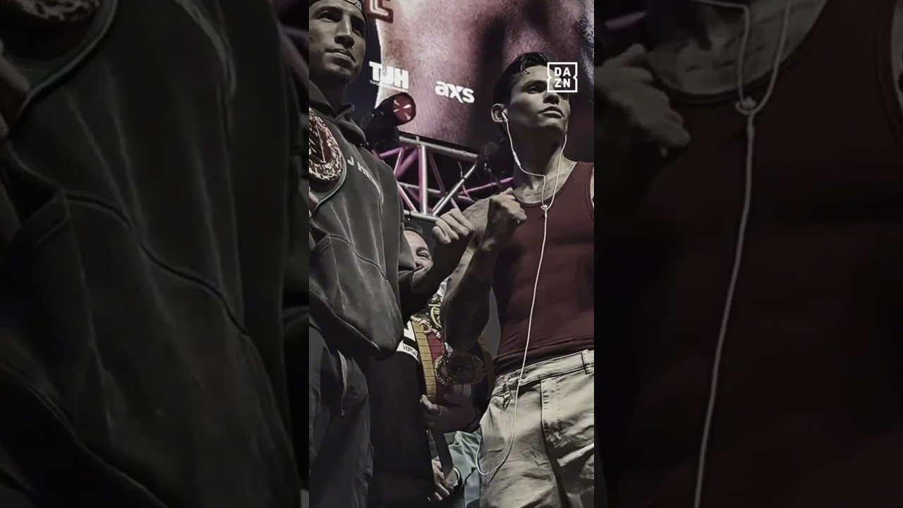 Did y'all catch Ryan Garcia flipping off Barrios 👀 #shorts