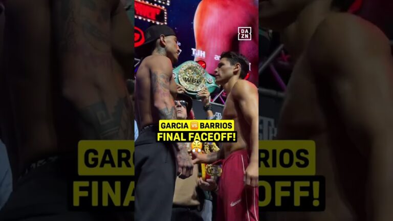 Barrios Va Garcia Final Face Off!