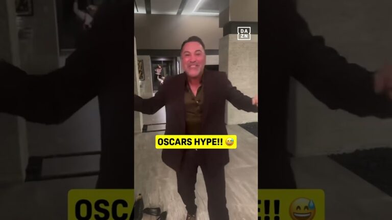 Oscar De La Hoya's EPIC celebration after Ryan Garcia becomes world champion 🔥