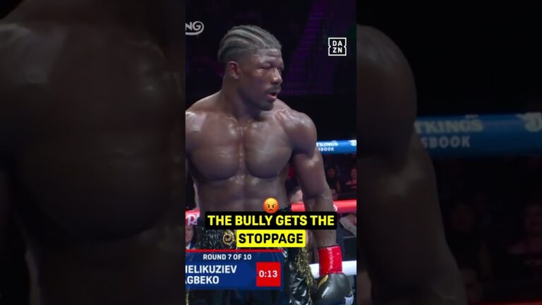 Bektemir Melikuziev shows us why he's called The Bully by wobbling, dropping & stopping opponent 😳