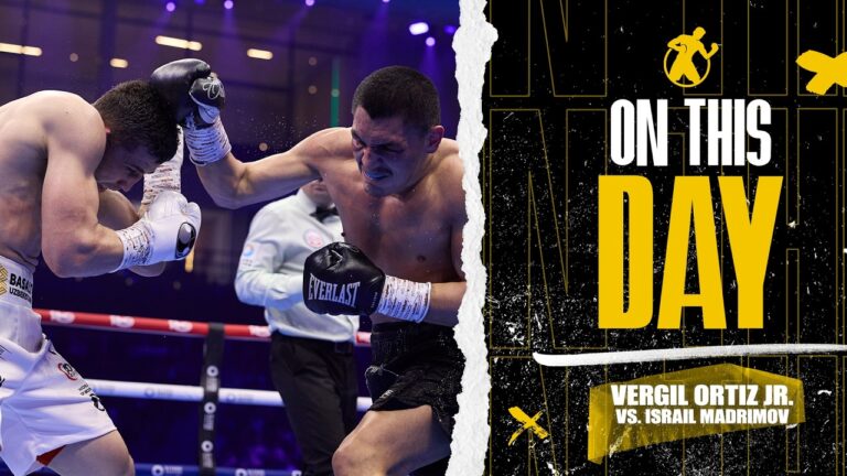 OTD | Vergil Ortiz Jr. vs. Israil Madrimov | Vergil's breakout fight!