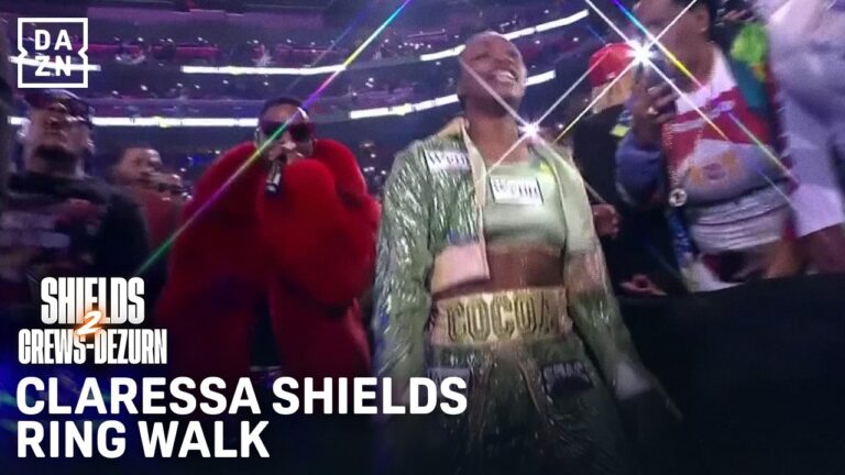 CLARESSA SHIELDS MAKES HER ELECTRIC DETRIOT RING WALK WITH BOOSIE BADAZZ