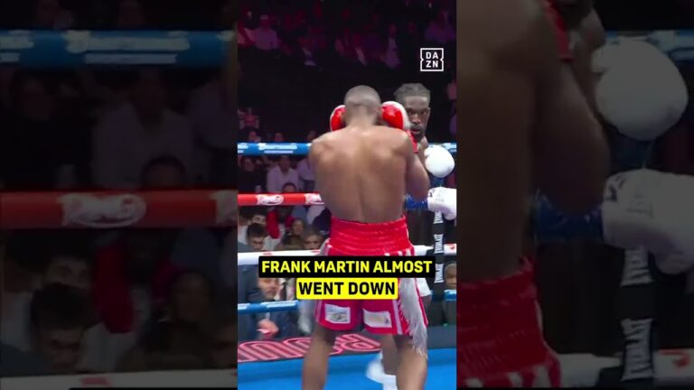How did Frank Martin NOT GO DOWN after that huge left hand?! 😨