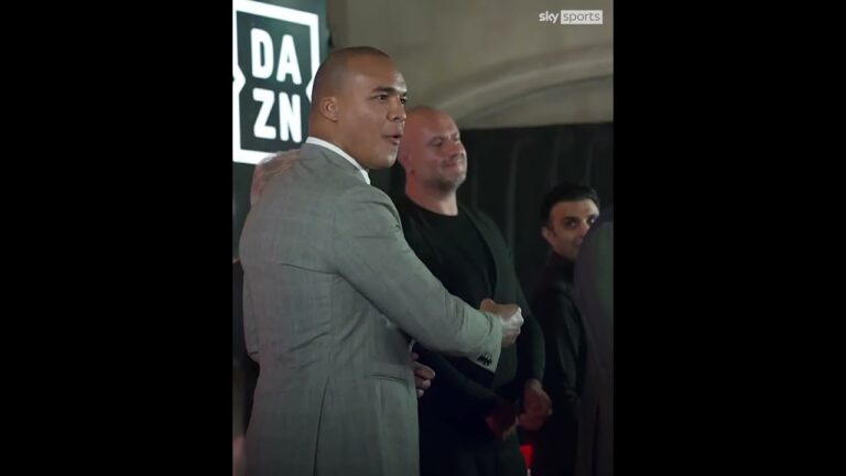 Daniel Dubois SNUBS Fabio Wardley's fist bump! 🤣