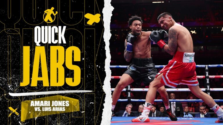 Quick Jabs | Amari Jones vs. Luis Arias | Amari puts the Middleweight Division on notice!