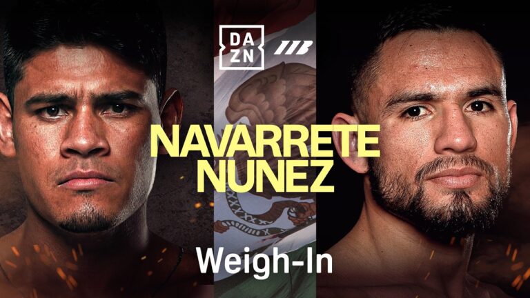 EMANUEL NAVARRETE VS. SUGAR NUNEZ WEIGH IN LIVESTREAM