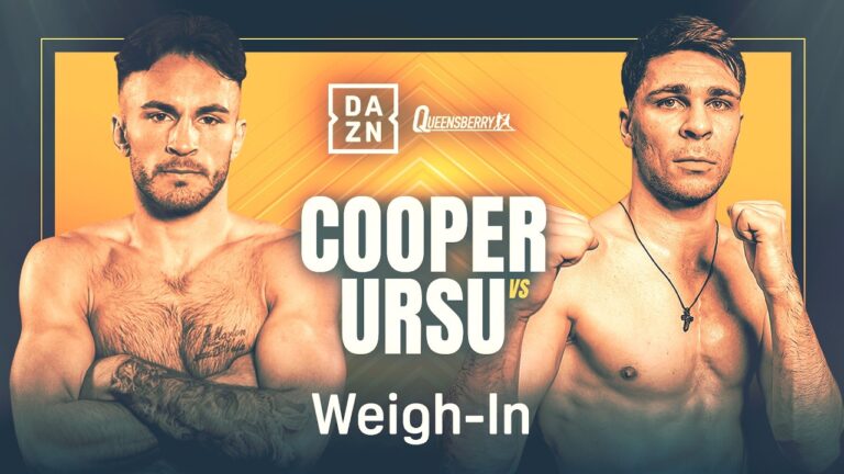 OWEN COOPER VS. CONSTANTIN URSU WEIGH IN LIVESTREAM