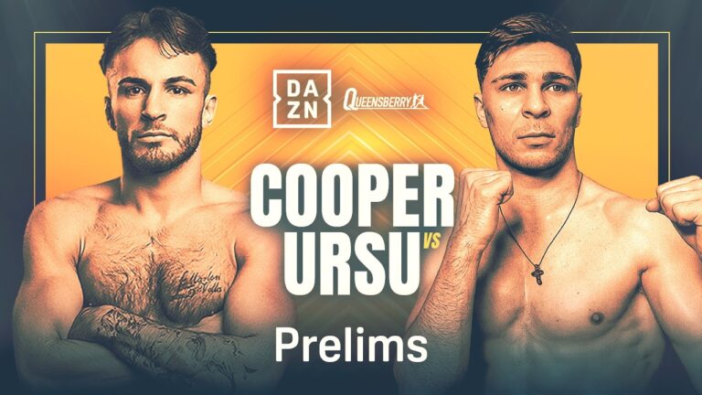 OWEN COOPER VS. CONSTANTIN URSU PRELIMS LIVESTREAM