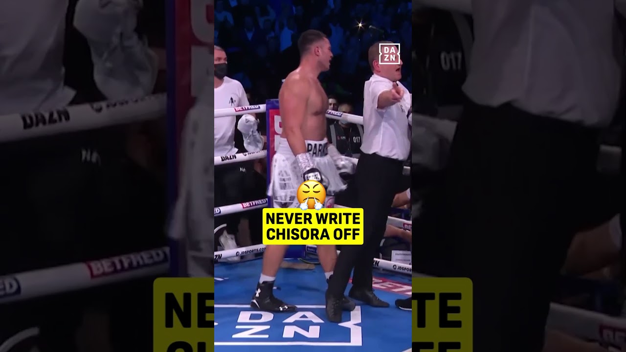 Derek Chisora's SCREAMS WAR at Joseph Parker after sensational rally on the ropes 🔥